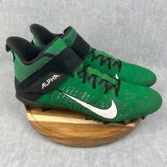 Nike Other - Nike Mens Alpha Menace Pro 2 Football Cleats Spikes Size 14 Green Black Athletic